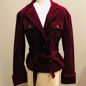 LOFT Maroon Corduroy Jacket